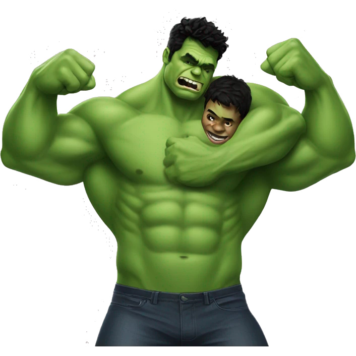 Jordan bardella with hulk hug emoji