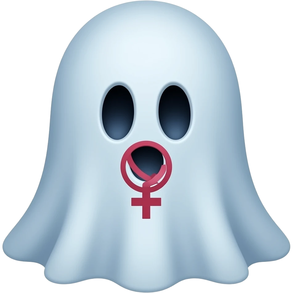 blue haired lesbian ghost more lesbian feminist lesbian emoji