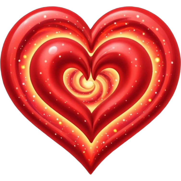 Red galaxy heart emoji