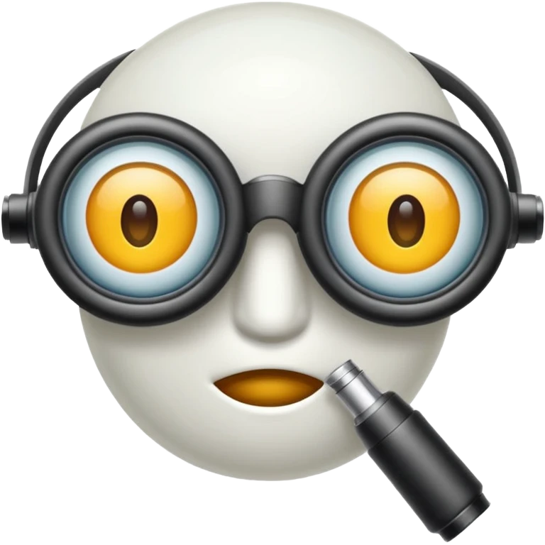 oculos, lente e microscopio emoji