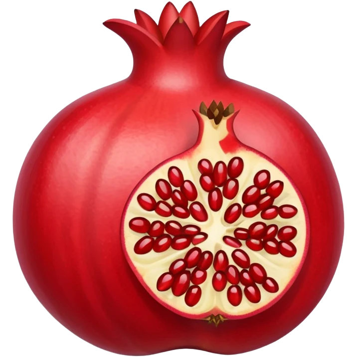 Pomegranate with armenian flag seeds inside emoji