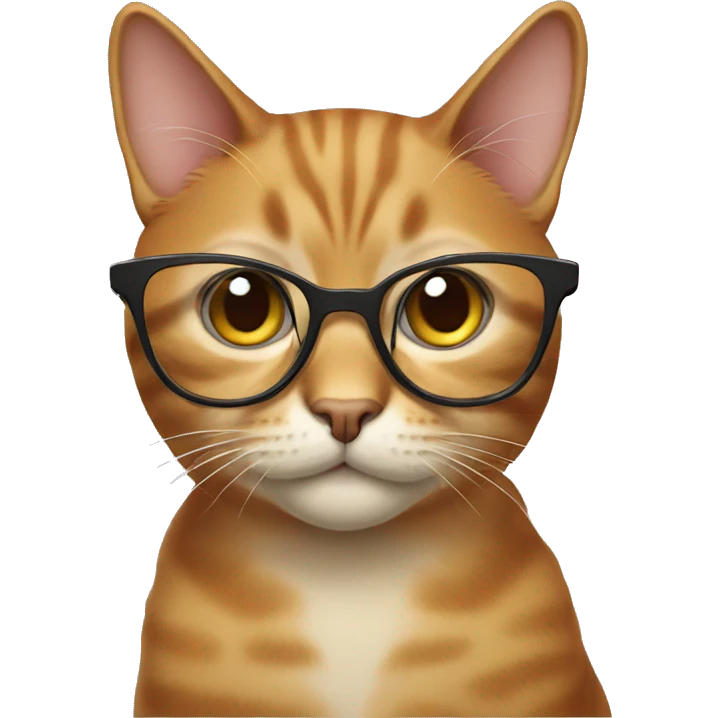 Cat with glasses emoji