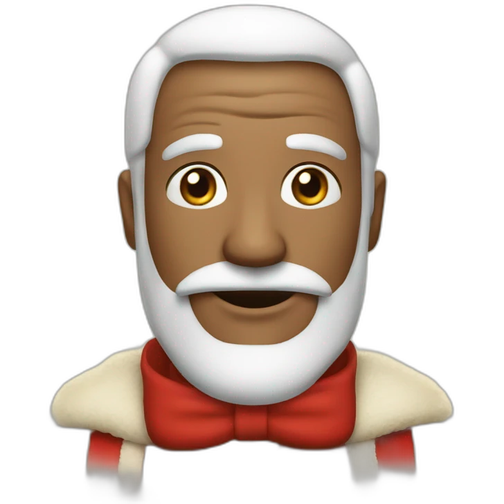 Le père noël qui fait caca emoji