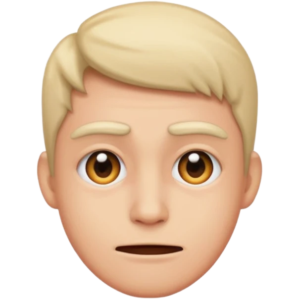 Cringe face emoji