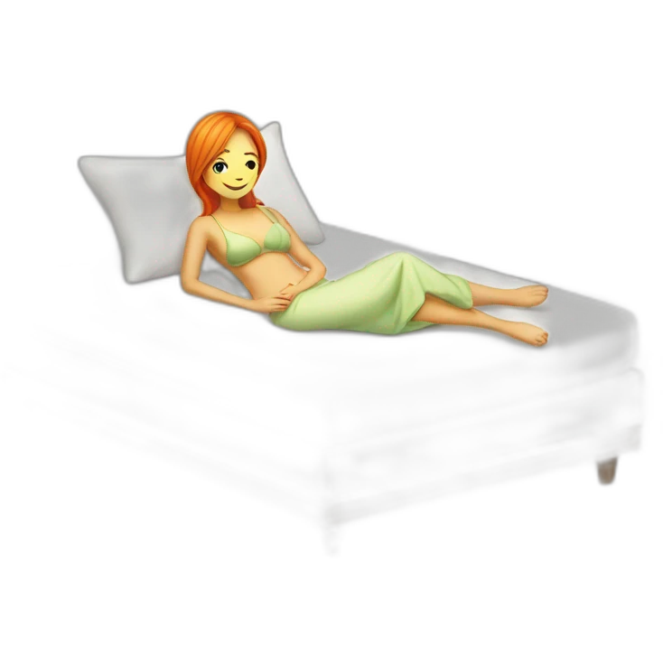 nami in a bed emoji