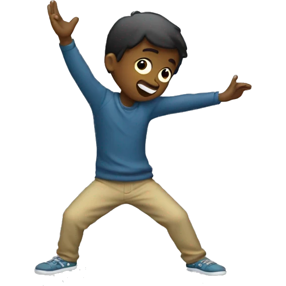 usual apple boy doing the dab  emoji