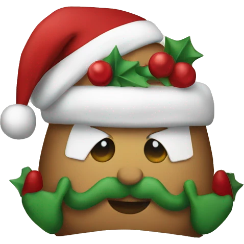 christmas cushion emoji