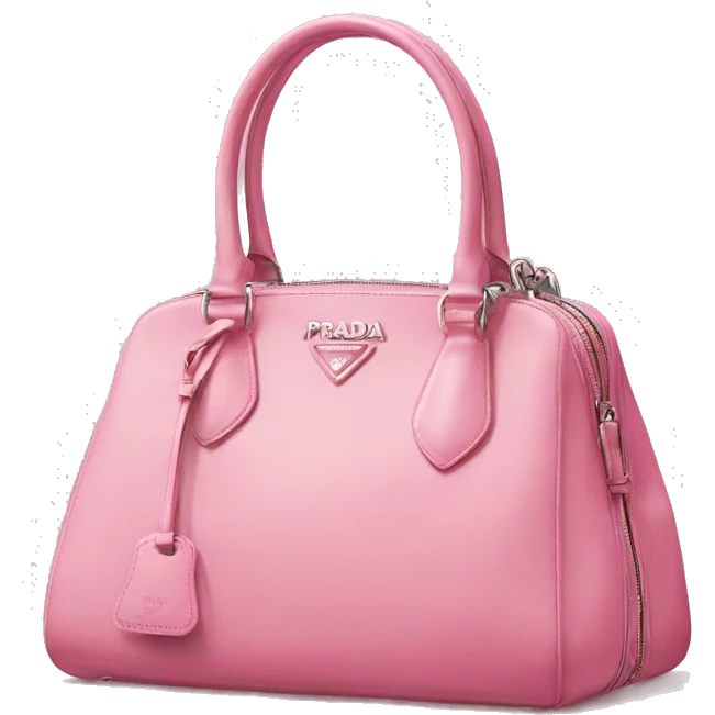 Pink prada galleria bag emoji