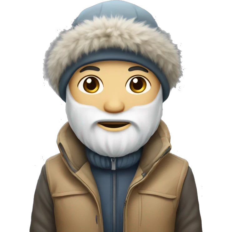 Yakut in winter clothes emoji