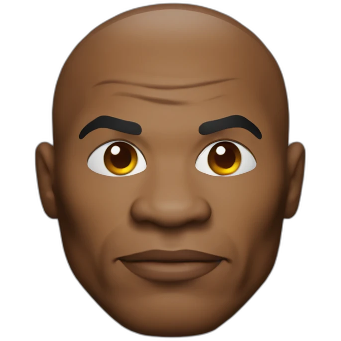Mike Tyson with cat head emoji