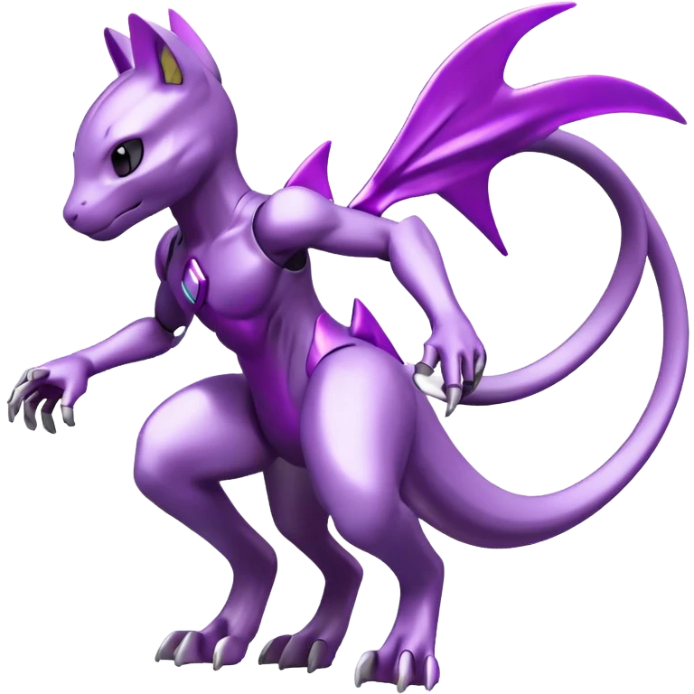  Cool Edgy Shiny Legendary Mewtwo-Digimon-Genesect-Palkia-hybrid full body emoji