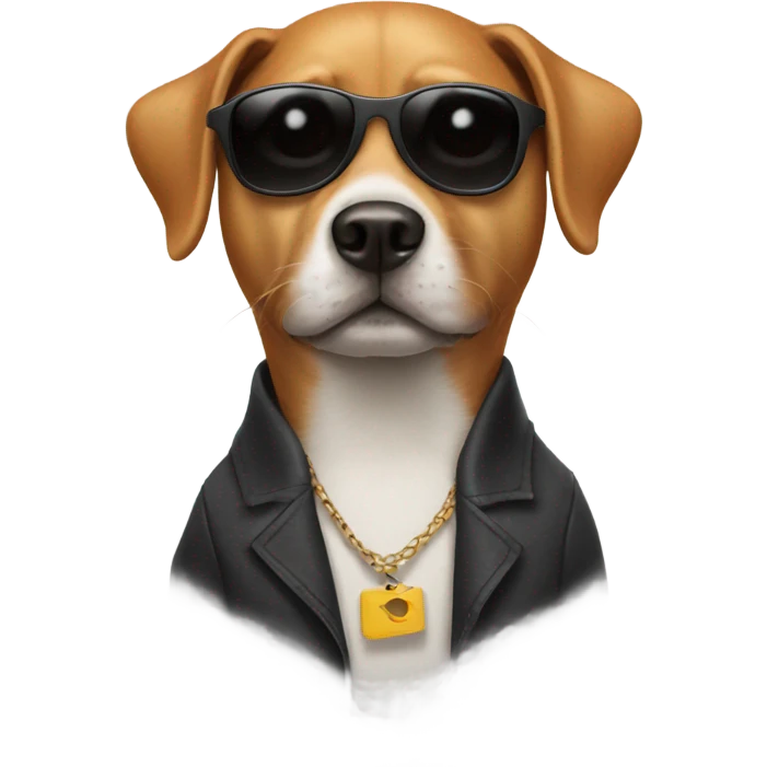 A dog with sunglasses  emoji