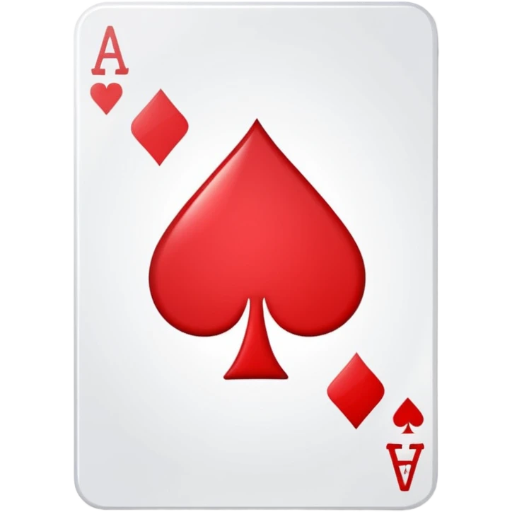 A playing card red ace  emoji