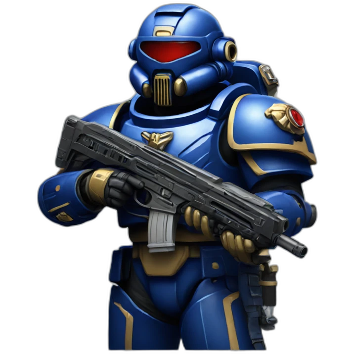 space marine with rifle emoji