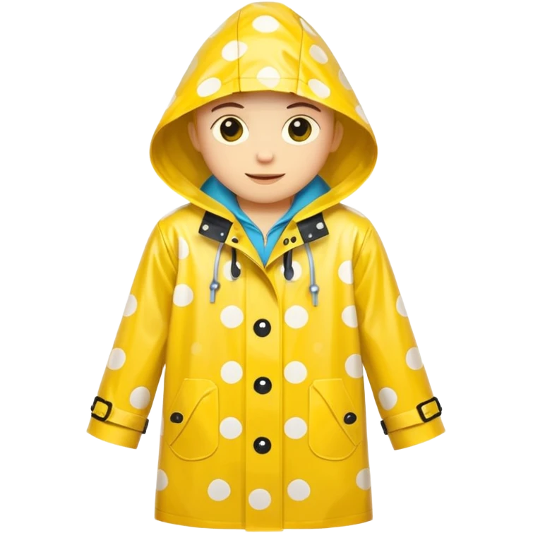 polka dot raincoat emoji