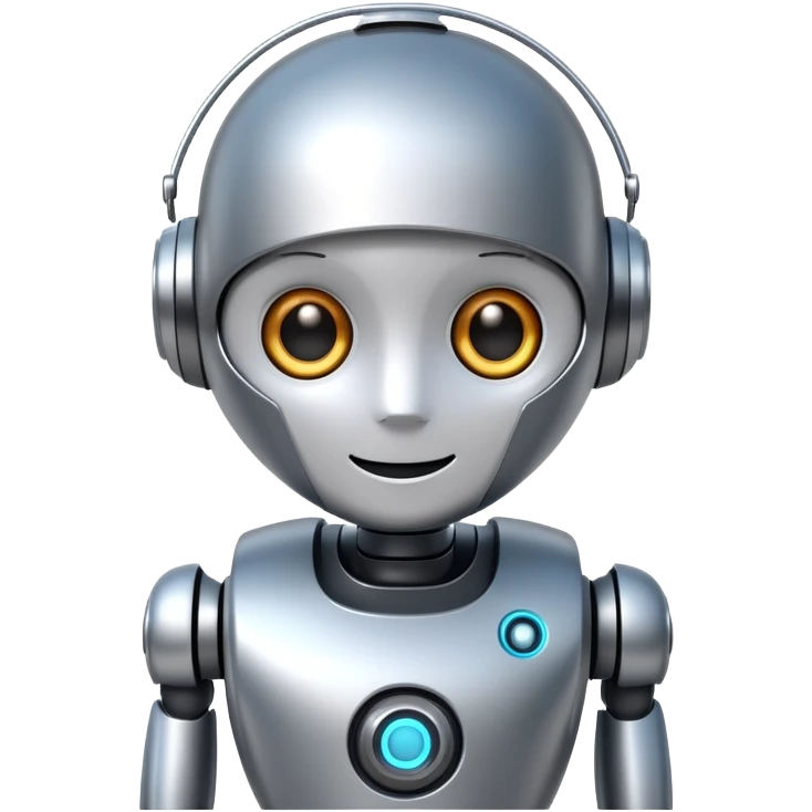 friendly AI robot assistant emoji