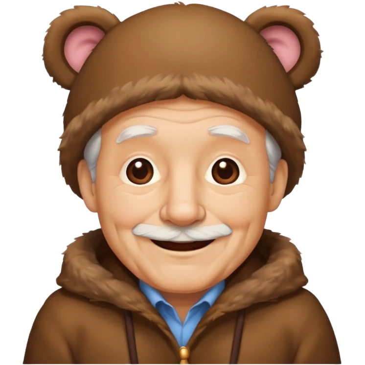  bear costume old men emoji