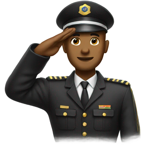 Man saluting  emoji