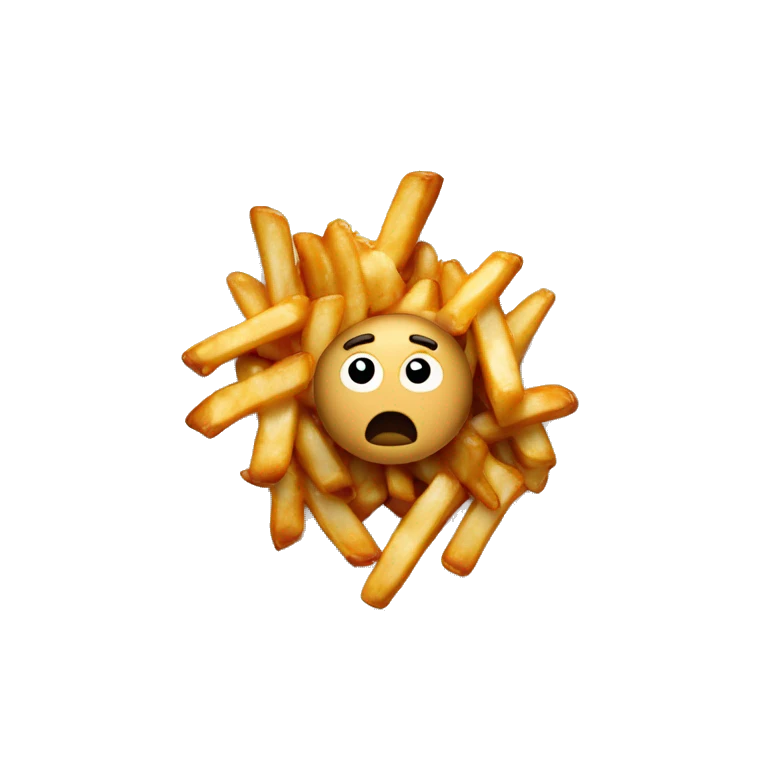 Poutine qui pleure emoji
