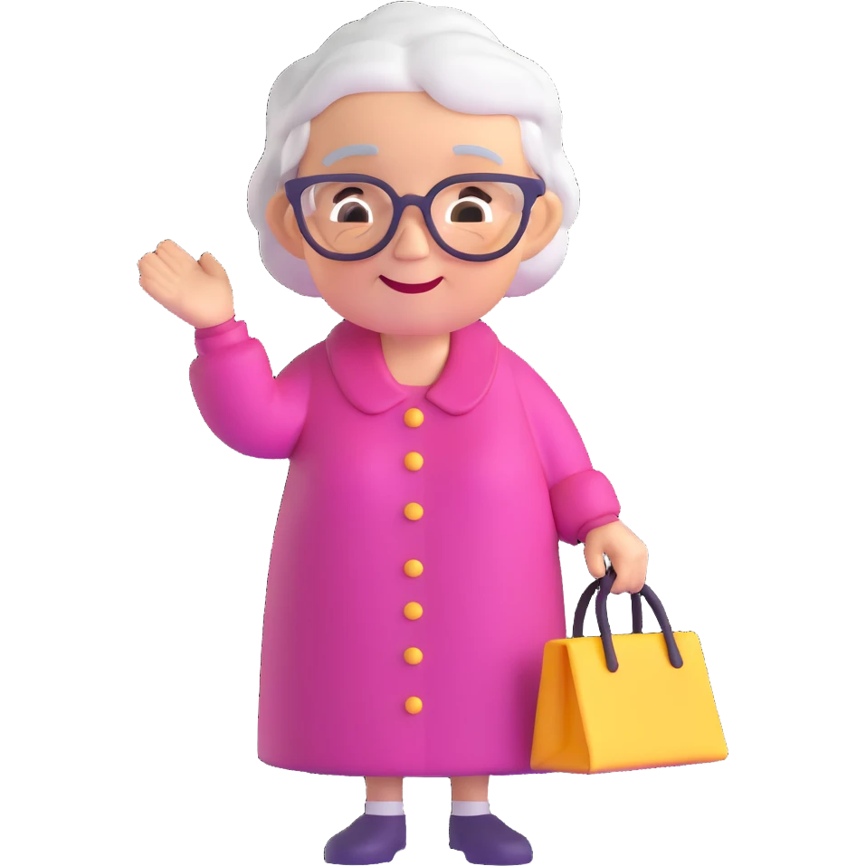 granny character emoji