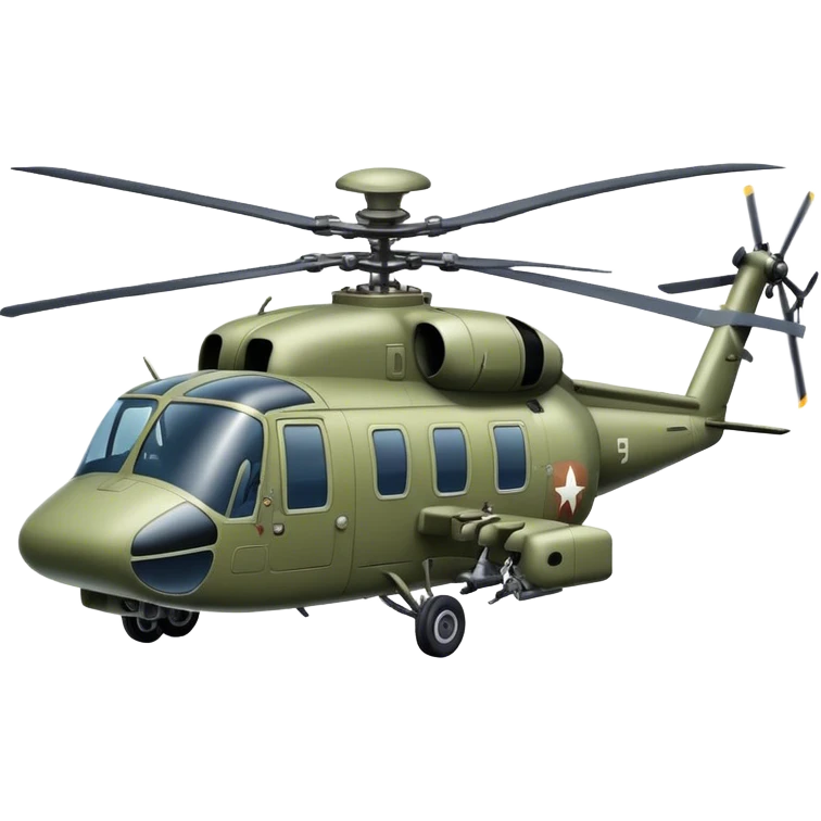 military helicopter emoji