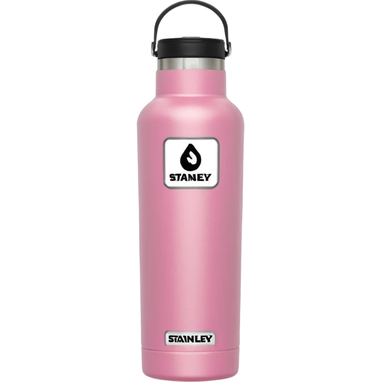 pink stanley water bottle 40 oz tumbler emoji