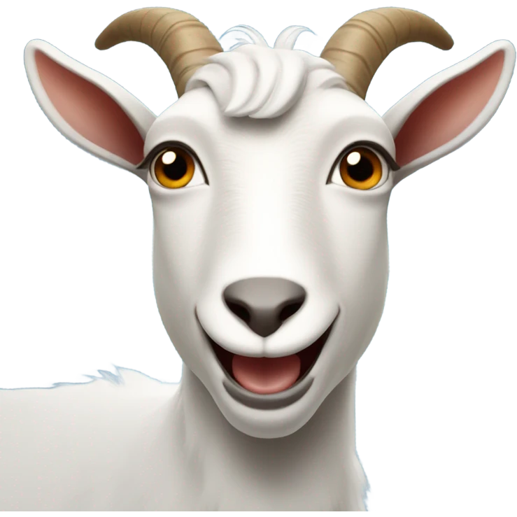Goat saying okay emoji