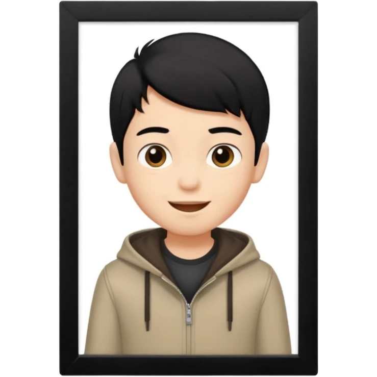 바다, 게임, 검정머리남자아이, 옷 입히고, 행복한 표정에, 배경 기득 심플하지 않게 emoji