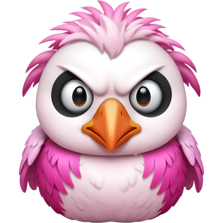 pink puffin angry steam emoji