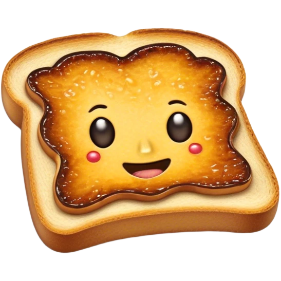Vegemite on Toast Cinematic Realistic Vegemite on Toast Dish Emoji, depicted as a toasted slice of bread generously spread with Vegemite, rendered with warm textures and crisp details that capture its uniquely Australian flavor. emoji