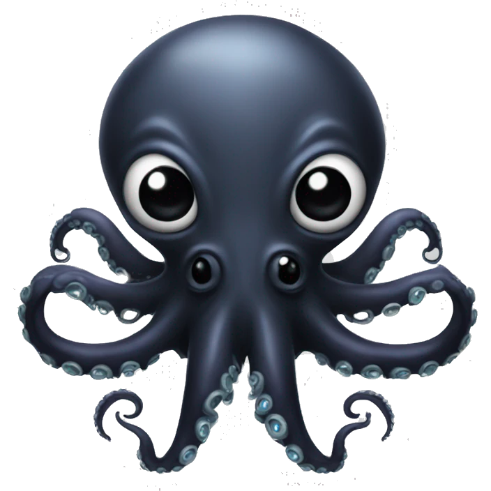 black alien octopus  emoji