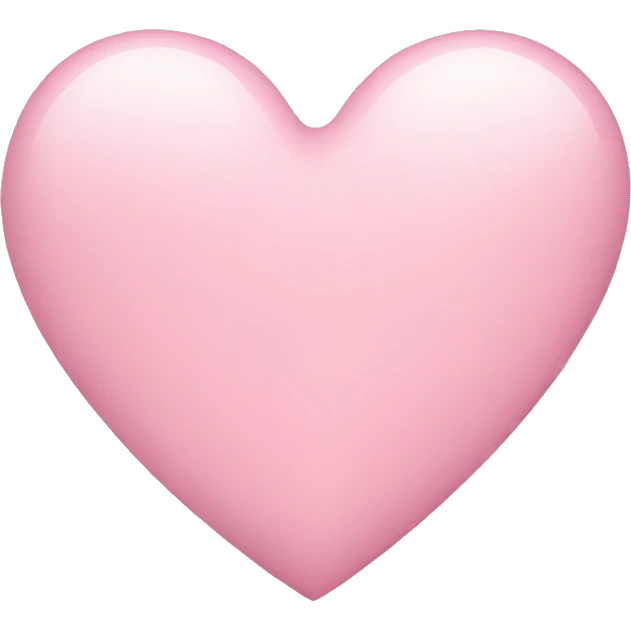 light pink heart  emoji