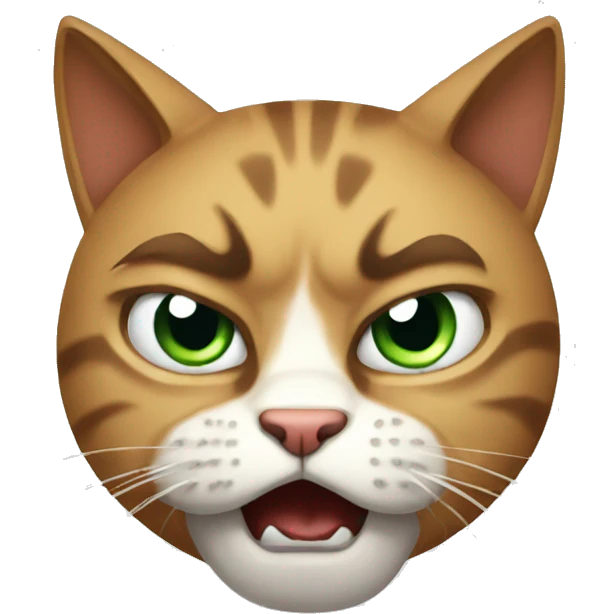 Very angry cat emoji