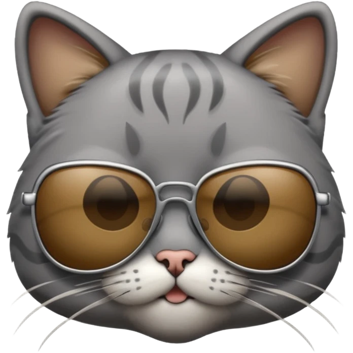 Cat wearing sunglasses emoji