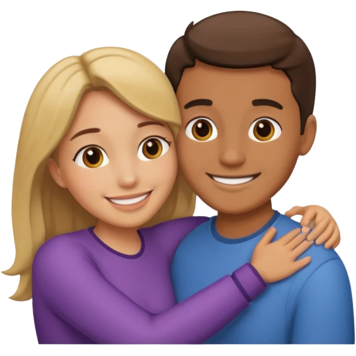 Couple hugs  emoji