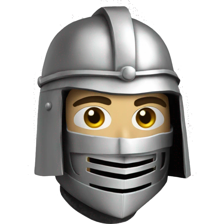 king baldwin IV in silver full face mask up emoji