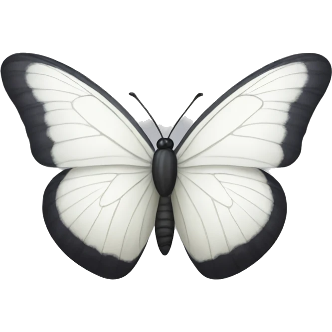 White butterfly emoji
