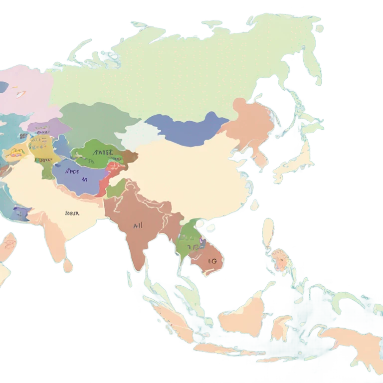 Asia map earth emoji