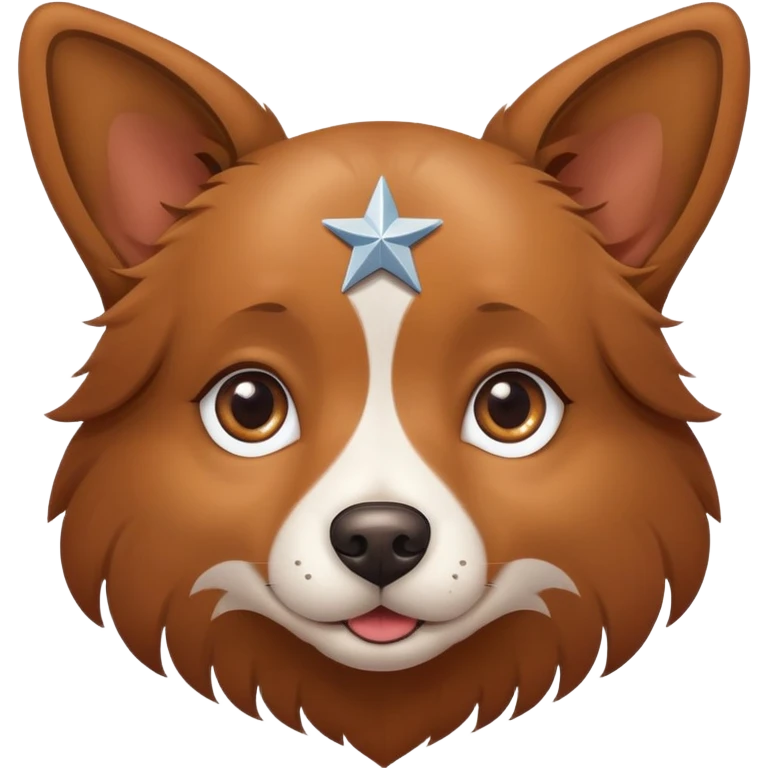 dog with star eye emoji