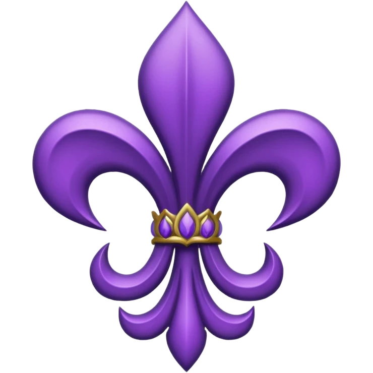 fleur-de-lis purple emoji