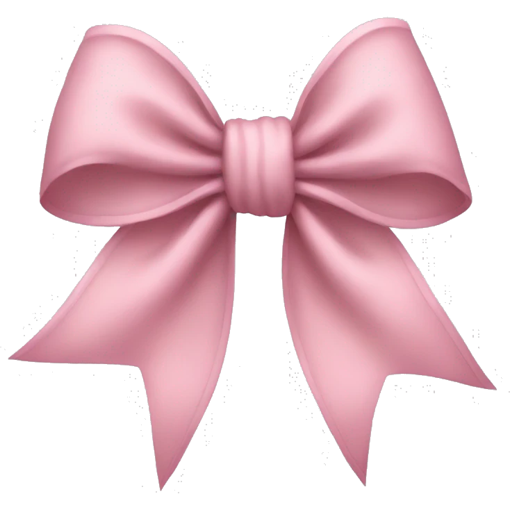 Dust pink bow emoji