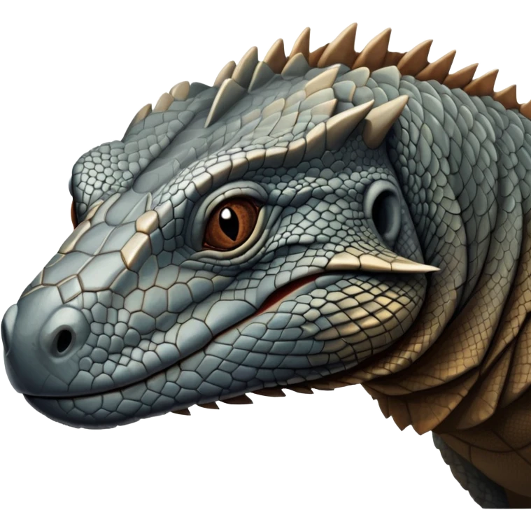 Komodo dragon How is It grey and brown emoji