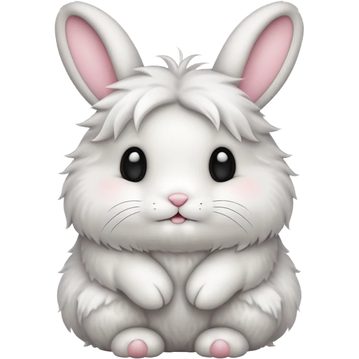Cute fluffy bunny  emoji