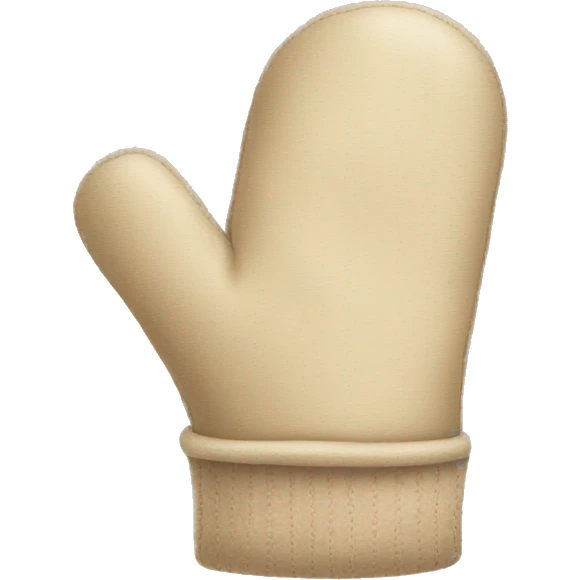 christmas beige gloves emoji
