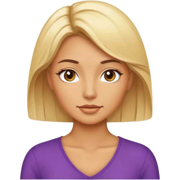 Blonde and hot  emoji