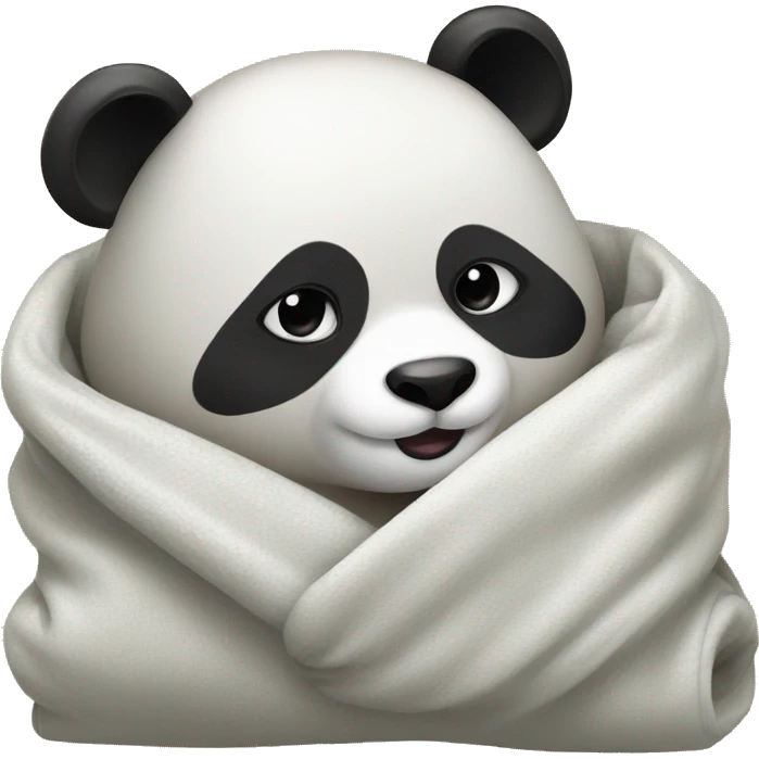 Panda in a blanker emoji