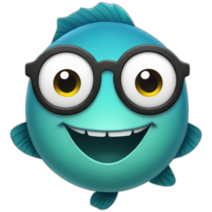 fish with glasses emoji