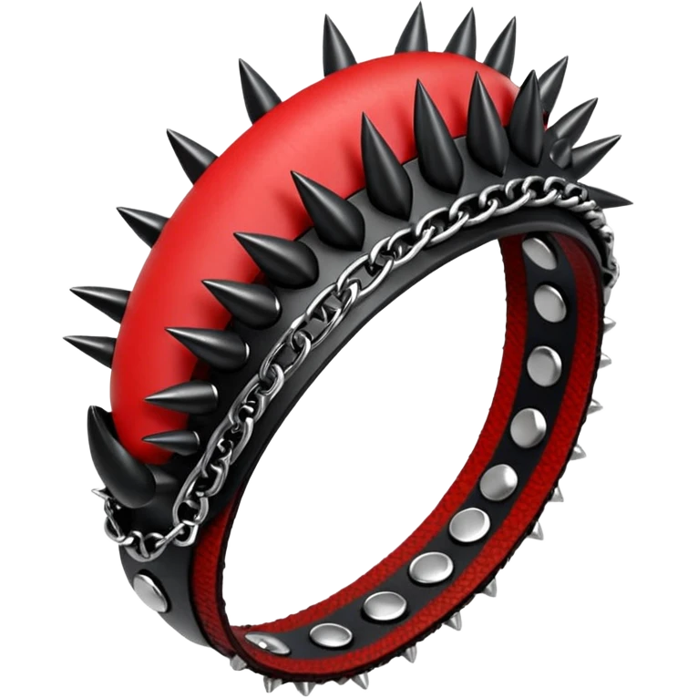 Black and red gothic thorny bracelet armlet  emoji