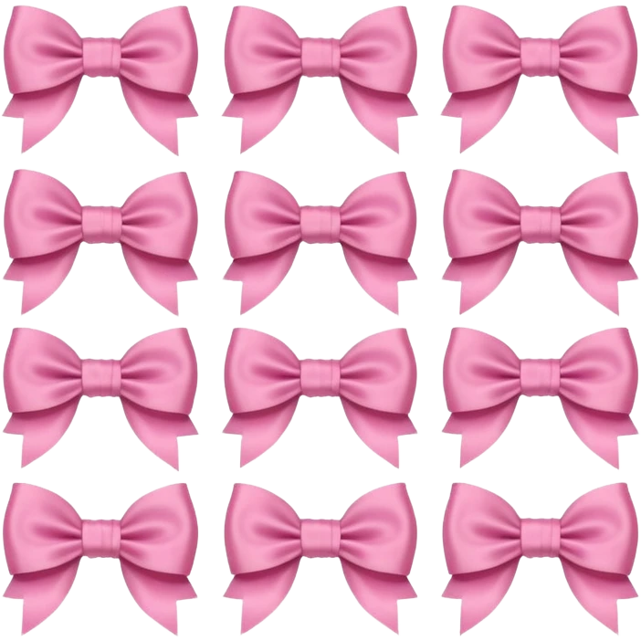 Cute girly bows emoji