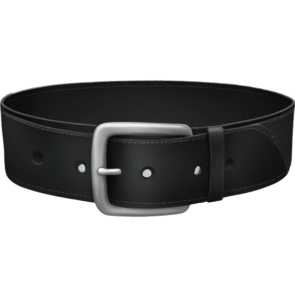 Black leather belt emoji